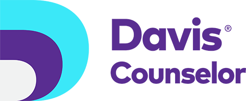 Logo voor Davis Counselor ter ondersteuning van de Davis Methode