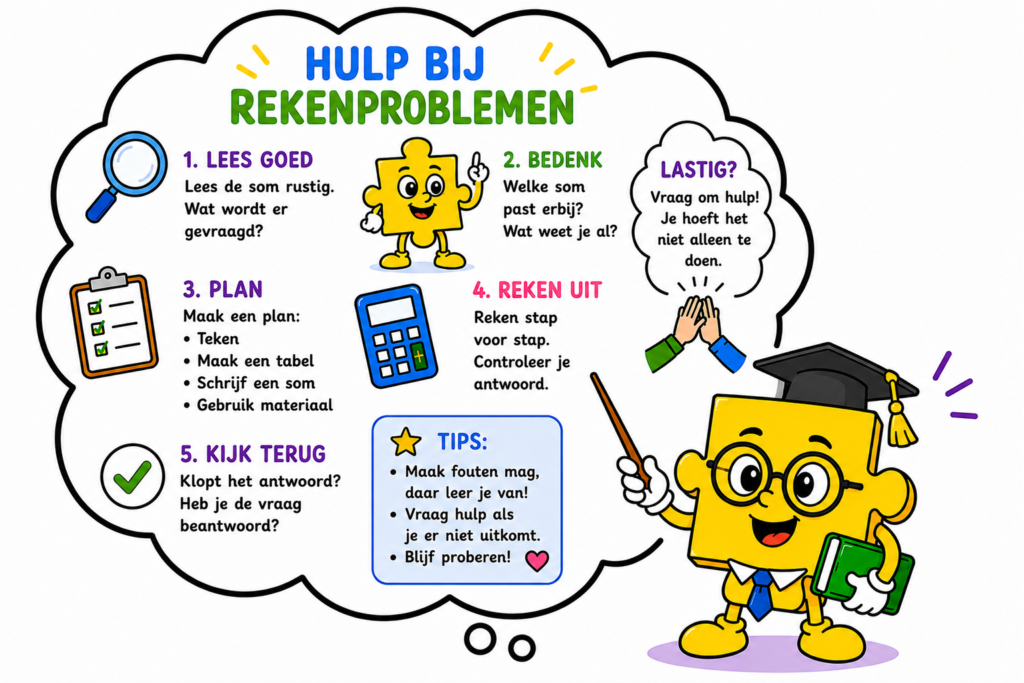 Puzzelstukje Rekenen, volgt een rekentraining bij Eindelijk Duidelijk